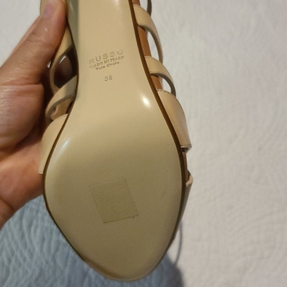 Francesco Russo Lace-up cutout caged sandals. - Picture 6 of 8